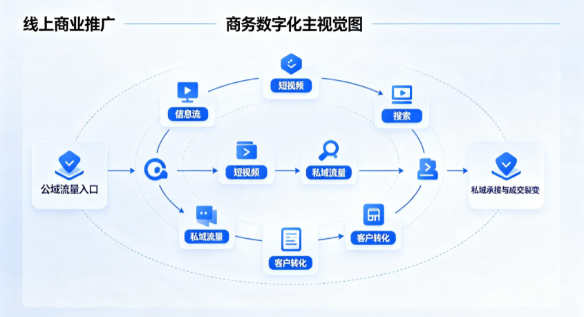 安陆市线上商业推广怎么做？全域流量闭环搭建与低成本转化实战指南